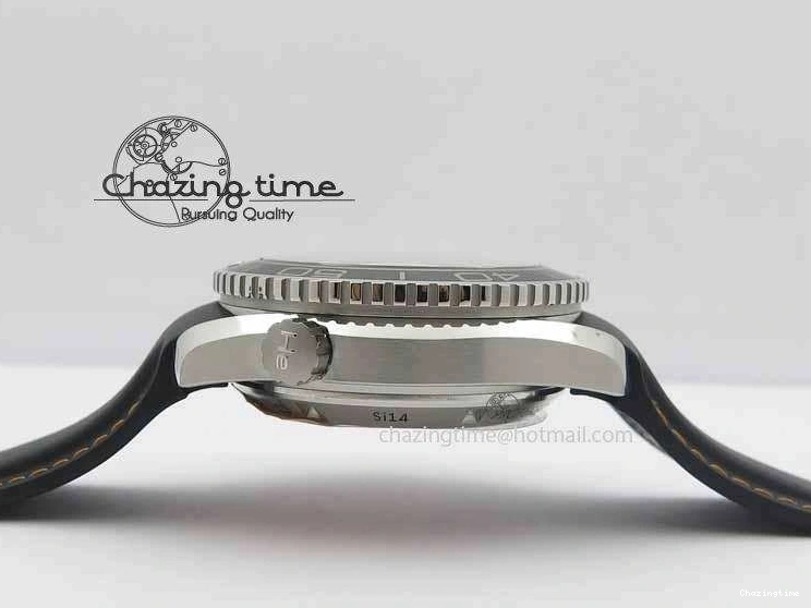 0131 Planet Ocean Master Chrono 45mm SS OM 1:1 Best Edition Black Dial Orange 12 On Rubber Strap A Durable 8169